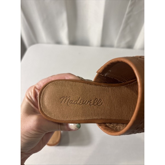 Madewell The Jordyn Clog in Woven Leather~Color: Rustic Twig~Size 5.5 M - Picture 4 of 8